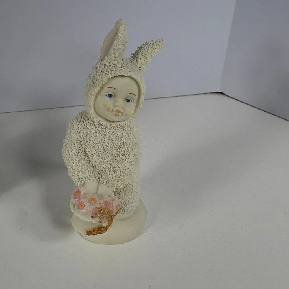 Department 56 Lot Of 4 Snowbabies Figurines Children In Snowsuits Porcelain